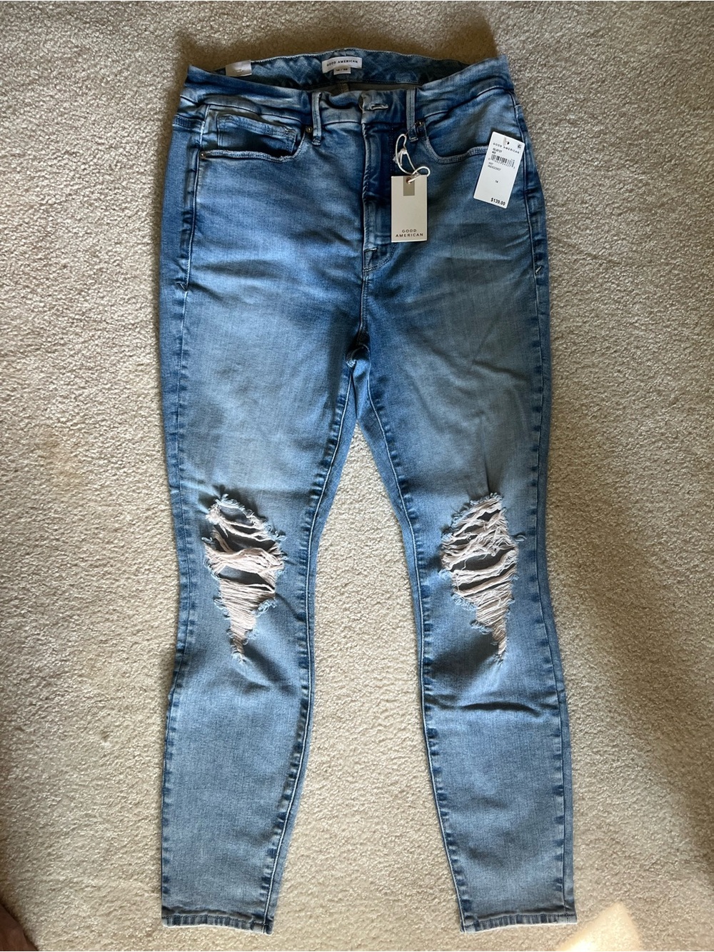 Good American Light Blue Good Legs Skinny Jeans